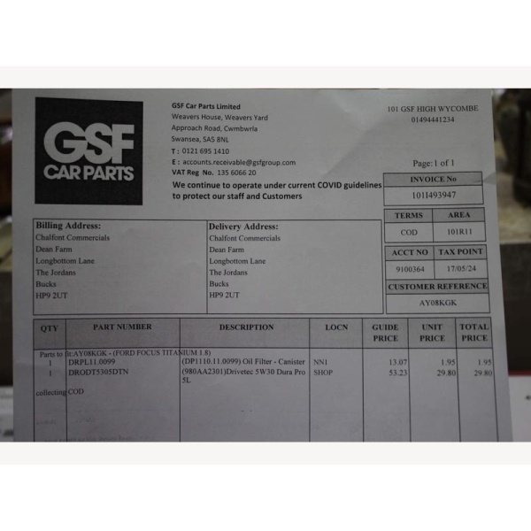 Ford Focus - 1.8 Titanium Hatchback 5dr Petrol Manual (169 g/km, 123 bhp)