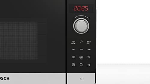 Bosch Serie 2 Freestanding Microwave, 44 x 26 cm, Stainless Steel