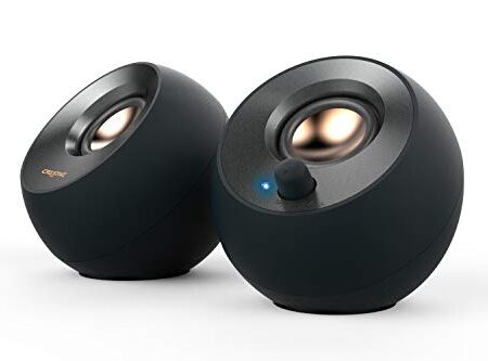 CREATIVE Pebble V2 USB-C Desktop Speakers, 8W RMS (Black)