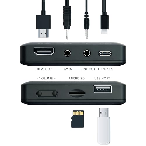Mwin Video to Digital Converter with 10.9 cm Screen