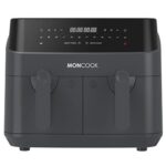 MONCOOK Double Air Fryer 9L with 2 x 4.5L Baskets