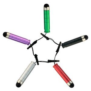 teKKno 5-Pack Rubber Tip Stylus Pens for Touch Screens