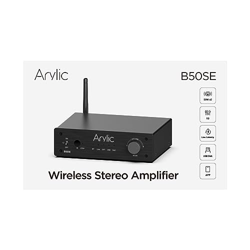 Arylic B50 SE Bluetooth Stereo Amp - 50W x 2, EQ Control