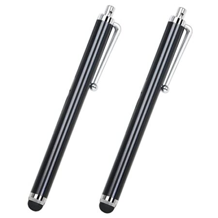 TRIXES 2PC Black Stylus Pens for Touch Screens