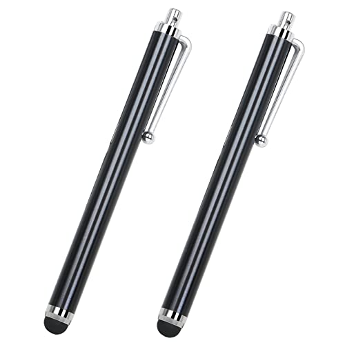 TRIXES 2PC Black Stylus Pens for Touch Screens