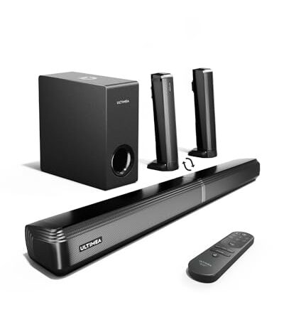 ULTIMEA 4.1ch Sound Bar with Subwoofer, 200W, Bluetooth 5.3