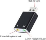 Hypercube USB to 3.5mm Audio Adapter, TRRS with DAC