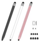 MEKO Stylus Pens for Touch Screens, 3-Pack with Extras