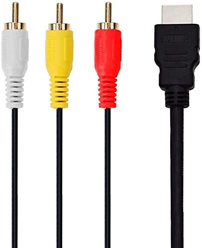 Chenduomi HDMI to RCA 1080P Converter Cable 1.5m Black
