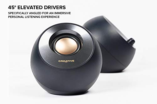 CREATIVE Pebble V2 USB-C Desktop Speakers, 8W RMS (Black)