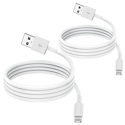 2 Pack Apple MFi Certified 2m iPhone Charger Cables