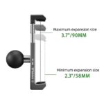 FANAUE Aluminum Phone Holder with 25mm Ball for 5.8-9.4cm Smartphones, RAM Mounts Compatible