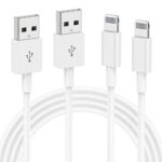 2-Pack 2m Apple iPhone USB to Lightning Fast Charger Cable