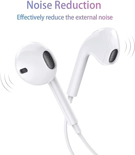 In-Ear Wired Headphones 3.5mm Jack with Mic & Volume Control