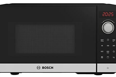 Bosch Serie 2 Freestanding Microwave, 44 x 26 cm, Stainless Steel