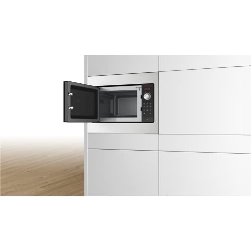 Bosch Serie 2 Built-in Microwave, 50 x 38 cm, Stainless Steel