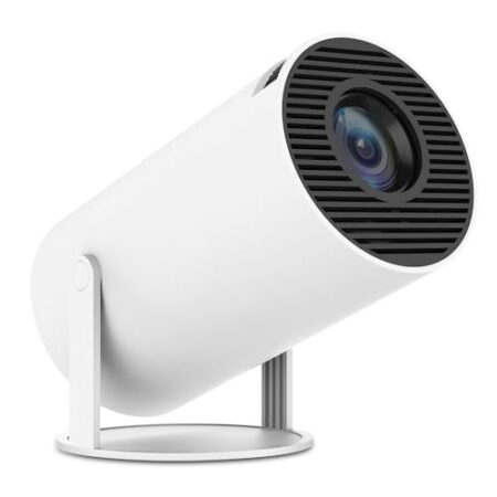 Mini 4K 1080P WiFi6 BT5.0 Android 11 Projector (White)