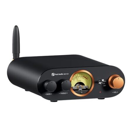 Fosi Audio MC101 Bluetooth Stereo Mini Amp with VU Meter
