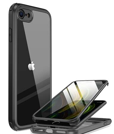 iPhone SE/8 Case with Screen Protector, Black