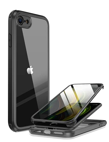 iPhone SE/8 Case with Screen Protector, Black