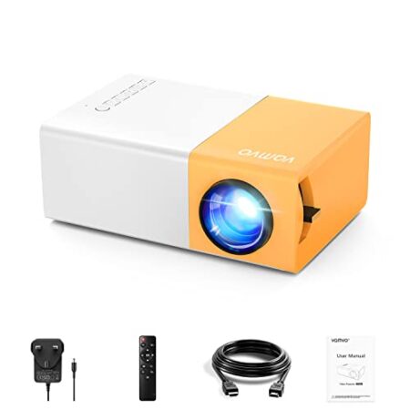 Vamvo YG300 Pro Portable LED Projector, 1080p Support