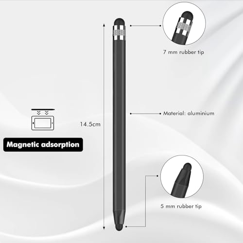 MEKO Stylus Pens for Touch Screens, 3-Pack with Extras