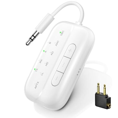 SONRU Bluetooth 5.3 Transmitter & Receiver, 3.5mm Adapter