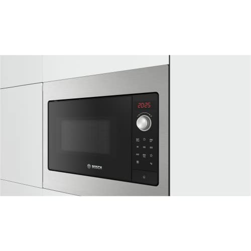 Bosch Serie 2 Built-in Microwave, 50 x 38 cm, Stainless Steel