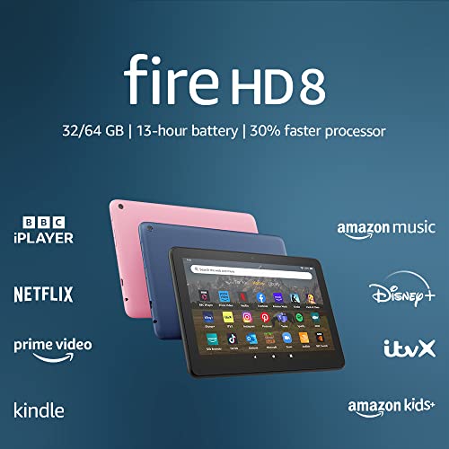 Amazon Fire HD 8 Tablet | 8-inch, 32 GB, 2022, Black