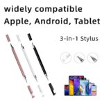 3 pcs Universal Tablet Stylus Pens, Capacitive 3-in-1