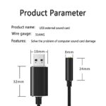 JeoPoom USB to 3.5mm Audio Adapter, External Sound Card