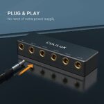 Cubilux 5-Channel 6.35mm Headphones Splitter Box, 5-Way