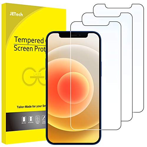 JETech Screen Protector for iPhone 12/12 Pro 15.5cm, 3-Pack