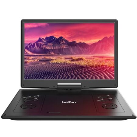 BOIFUN 36 cm Portable DVD Player with 14.1" HD Screen