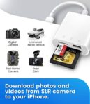 SD Card Reader for iPhone/iPad, Oyuiasle Trail Camera