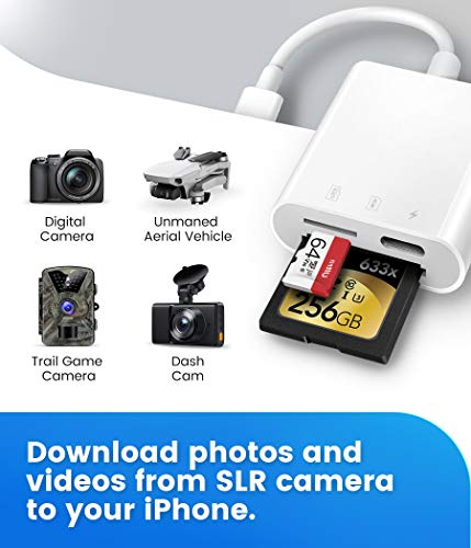 SD Card Reader for iPhone/iPad, Oyuiasle Trail Camera