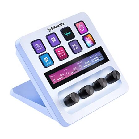 Elgato Stream Deck + White, audio mixer, live controller