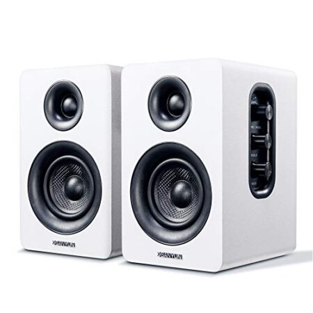 Sanyun SW208 7.6cm Bluetooth 5.0 Bookshelf Speakers – 60W