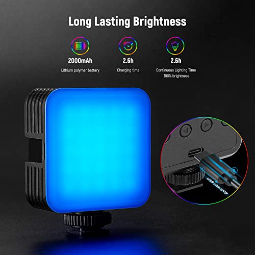 NEEWER Magnetic RGB Video Light, 360° Full Color LED, 2500K-8500K