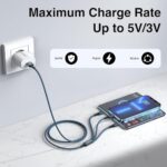 3-in-1 Multi USB Charger Cable, 1.2M, 3-Pack