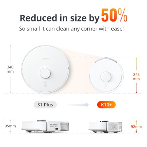 SwitchBot K10+ Mini Robot Vacuum, Self-Emptying, LiDAR, Alexa