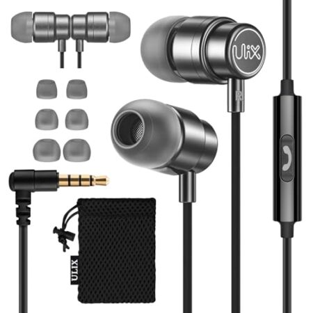 Rockpapa Kids Headphones, Wired, 85/94dB, Foldable, Mic