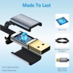 KiWiBiRD USB to 3.5mm Audio Adapter, TRRS 4-pole DAC