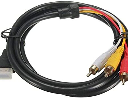 Chenduomi HDMI to RCA 1080P Converter Cable 1.5m Black