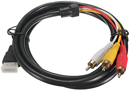 Chenduomi HDMI to RCA 1080P Converter Cable 1.5m Black