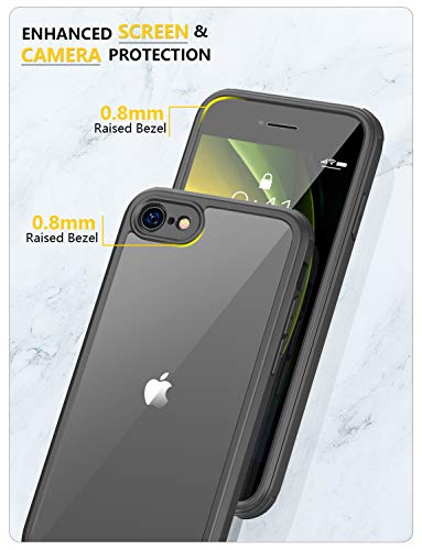 iPhone SE/8 Case with Screen Protector, Black
