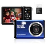 Digital Camera 1080P 18X Zoom 30MP Rechargeable (Blue)