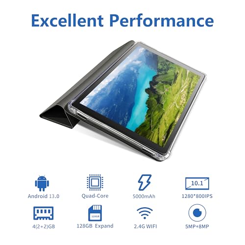 Android 13 Tablet, 25.4 cm, Quad Core, 5000mAh, Wi-Fi
