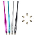 AULEEP Stylus Pen, 4 Pack with 6 Nanofiber Tips