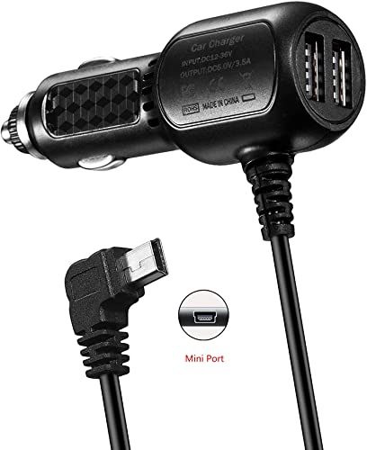 Vehicle Charger Power Cord 12V for Various GPS Devices
